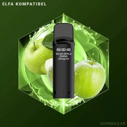 SKE Crystal 800 Pro Pods – Sour Apple Rings (2er Pack) - 20mg/ml