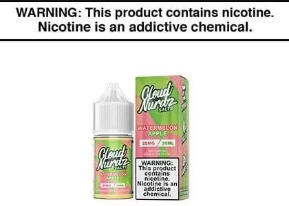 WATERMELON APPLE BY CLOUD NURDZ SALT TFN 30ML - Vapejuice
