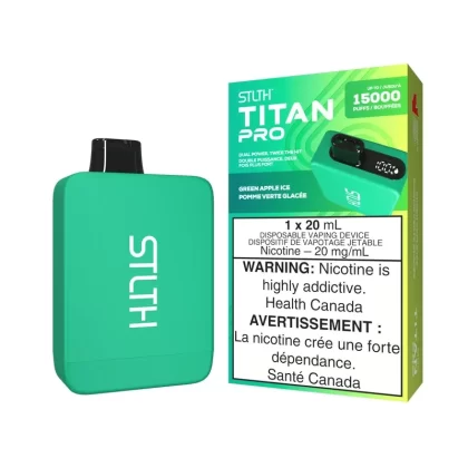 GREEN APPLE ICE – STLTH TITAN PRO (20mL)
