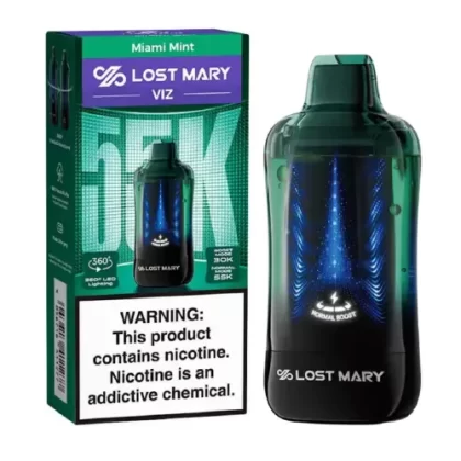 Miami Mint Disposable Vape (55000 Puffs) by Lost Mary VIZ 55K