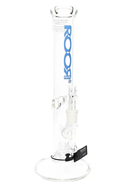 ROOR Tech 14″ Straight Tube Bong with Showerhead Perc – 5 mm Clear