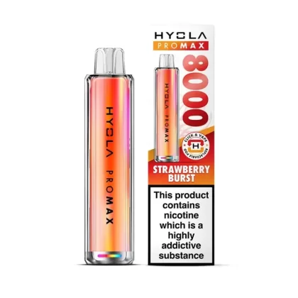 Hyola Pro Max 8000 Prefilled Pod Kit Strawberry Burst - Nicotine Strength#20mg (279099)