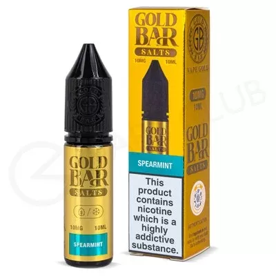 Spearmint Nic Salt E-Liquid by Gold Bar Salts
