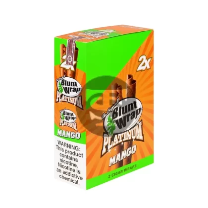 Double Platinum Mango Wraps 25 Pouches of 2 - Vape Store