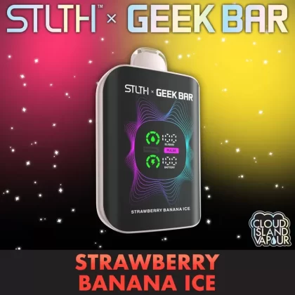 STLTH X GEEK BAR Disposable Vape – Strawberry Banana Ice