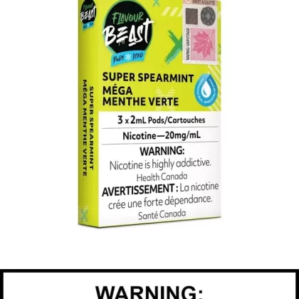 Super Spearmint Iced Flavour Beast Pods