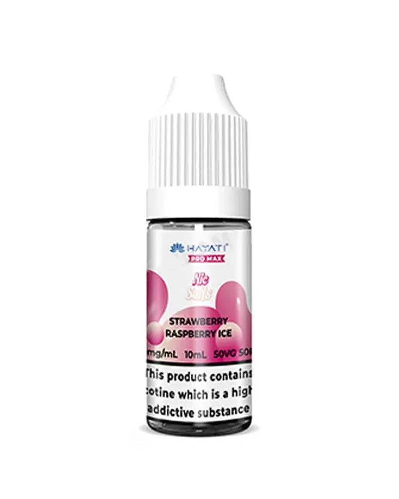Hayati Pro Max Strawberry Raspberry Ice Nic Salt Vape Juice - 20mg