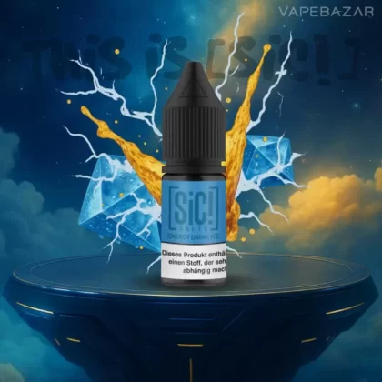 SiC! Nikotinsalz Liquid – Energy Drink Ice 20mg/ml Nikotin - SIC! SALTS / Energy Drink / Ice / 20mg/ml / Aromen / Propylenglykol / pflanzliches Glycerin / Glycerin / Nikotinsalz