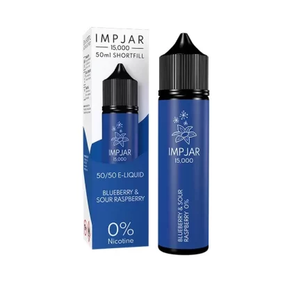 Blueberry & Sour Raspberry 50ml Shortfill E-Liquid by Imp Jar