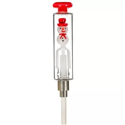 MKGlass TXNC33 Snowman Nector Collector w Ceramic Screw Tip