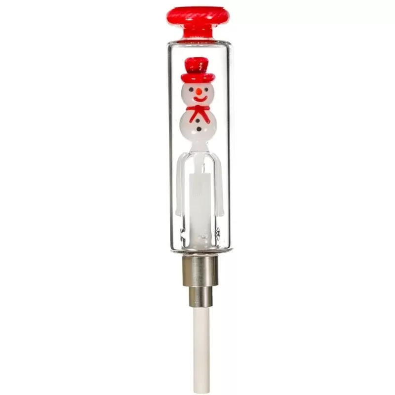 MKGlass TXNC33 Snowman Nector Collector w Ceramic Screw Tip