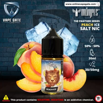 Peach Ice - The Panther Series Ice 30ml Saltnic by Dr. Vapes - 50 mg / 30 ml