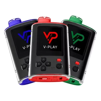 V-Play 20000 Puffs Disposable Vape - Flavors#Strawberry Fun-Ta>Blueberry Grapefruit>WTF>Bluerazz Bash>Minty Thrill>Watermelon Breeze>Merry Berry>Strawberry Blowpop>Watermelon Sour Berry>Pine (D3EB1F)
