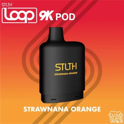 STLTH LOOP 9K Pod Pack – Strawnana Orange