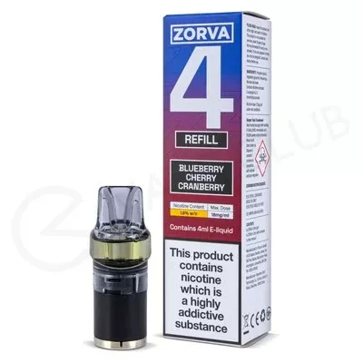 Blueberry Cherry Cranberry Zorva 4 Prefilled Pods - Ecigpremium