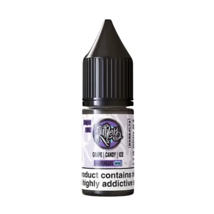 Ruthless Grape Candy Ice Nic Salt Vape Juice - 10 Pack