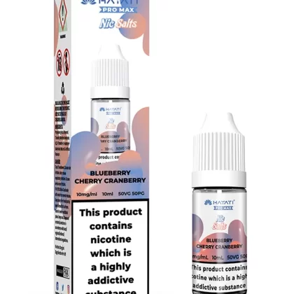Hayati Pro Max Blueberry Cherry Cranberry Nic Salt E-Liquid 10ml - 10mg