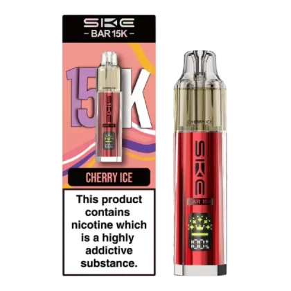 SKE Bar 15K Prefilled Pod Kit Cherry Ice - Nicotine Strength#20mg (4A50E8)