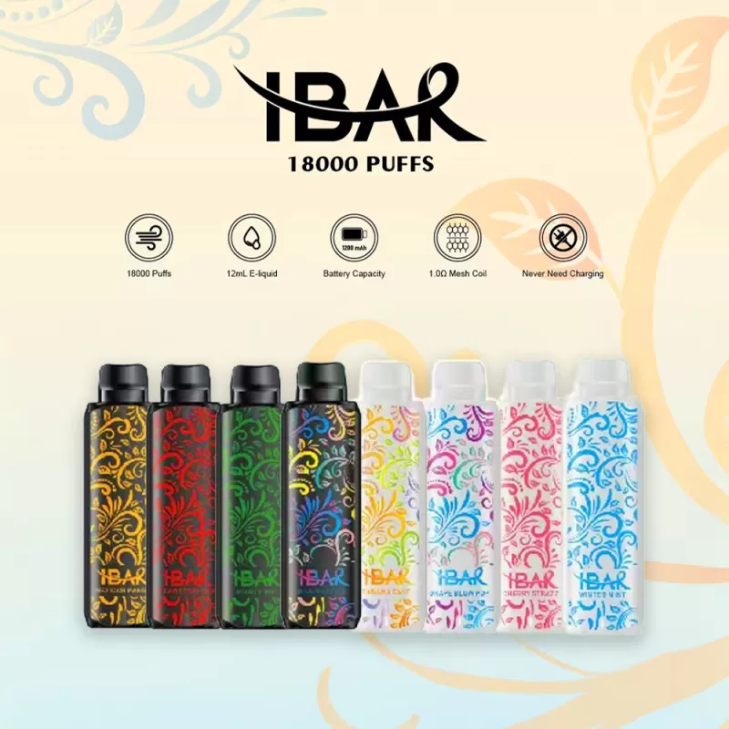IBAR 18K Puff Disposable Device - 18000 Puffs - Mexican Mango