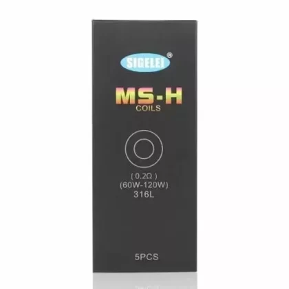 SIGELEI MS 0.25Ω & MS-M 0.2Ω & MS-H 0.2Ω Coils (40-80w) Pack Of 5 - Choose#MS-M 0.2Ω (Pack Of 5) (010F50)