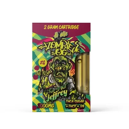 Trapd Out Jeffrey Blend Cartridge – 2000mg - Strain#Zombie OG (I)>Laughing Buddha (S)>Spacecake (H)>Gorilla OG (I)~Option#Single Cart>Cartidge + E420 Battery (35% off) (6F824E)