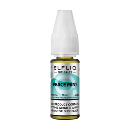Peace Mint Elfliq Nic Salt by Elfbar - 10ml - 20mg - Vape Product (D2AC3A)