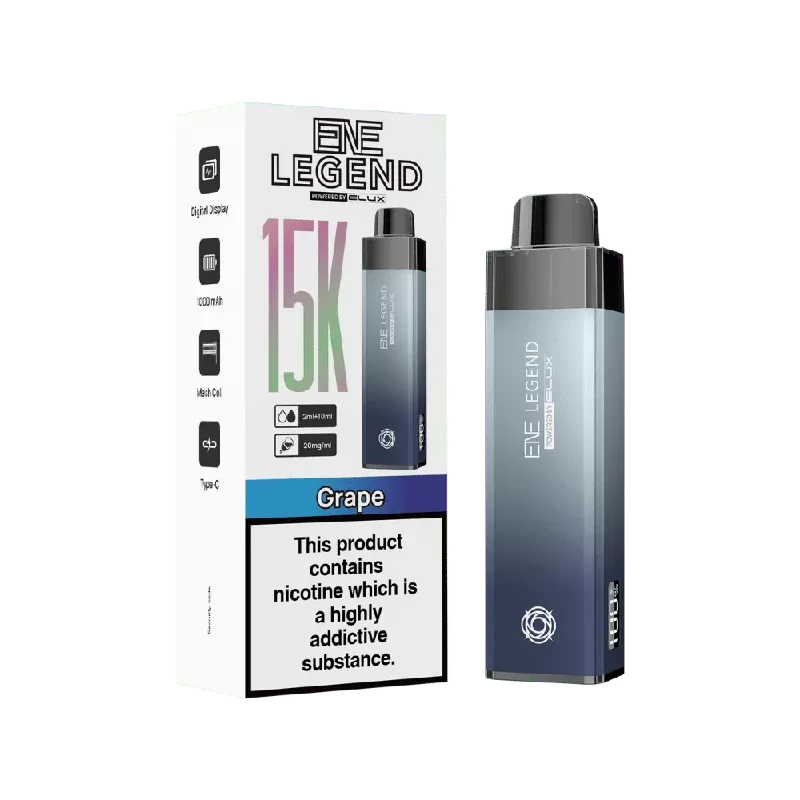 Elux ENE Legend 15k Prefilled Pod Kit Grape - Nicotine Strength#20mg (1CF0EF)