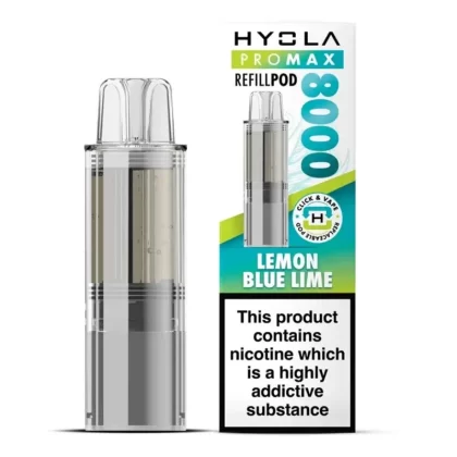 Hyola Pro Max 8000 Prefilled Pod Lemon Blue Lime - Ecigpremium
