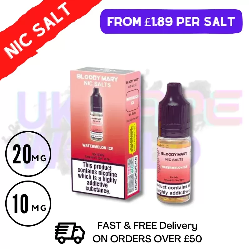 Watermelon ICE – Bloody Mary 10ML Nic Salt