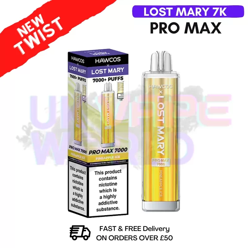 Pineapple ICE Lost Mary 7K 7000 Puff Pro Max Bar