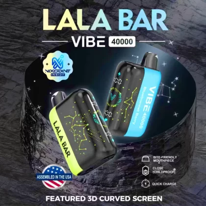 Nixodine Edition | LALA BAR VIBE 40K Disposable Device - 40,000 Puffs - Bluebonnet Berry