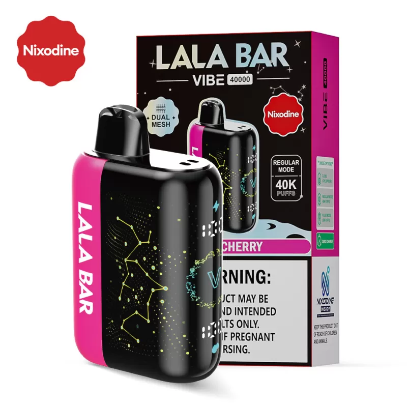 Nixodine Edition | LALA BAR VIBE 40K Disposable Device - 40,000 Puffs - Bluebonnet Berry - Image 2
