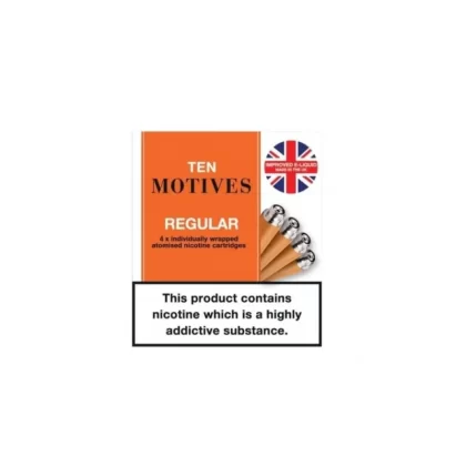 Regular Tobacco Replacement Cartridges by 10 Motives (4 Pack) - 16mg