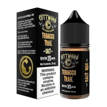 Cuttwood Salts Tobacco Trail Vape e-Liquid 30mL - Vape Product, Vape Product