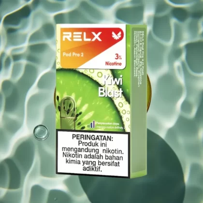 RELX Pod Pro 2 Kiwi Blast 3% Nicotine 600 Puffs 1.9ml Vape with 3 Voltage Modes - Bangvapeaustralia