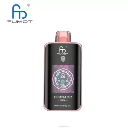 Fumot Tornado 25000 vaporizadores desechables hielo gomoso blanco – 022414 Fumot Vape Online Shop