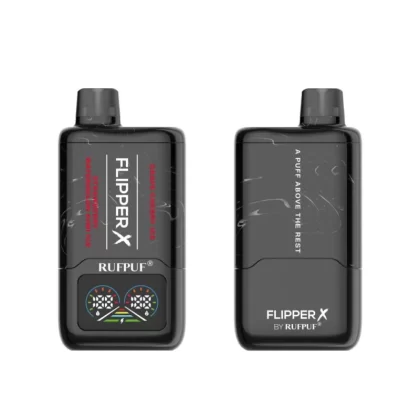 Rufpuf Flipper X Disposable – Strawberry Watermelon Kiwi Ice + Grape Cherry Ice 50mg (20000Puffs