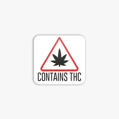 Massachusetts – Maine THC Triangle Labels | .75in x .75in – Square – 1000 Count