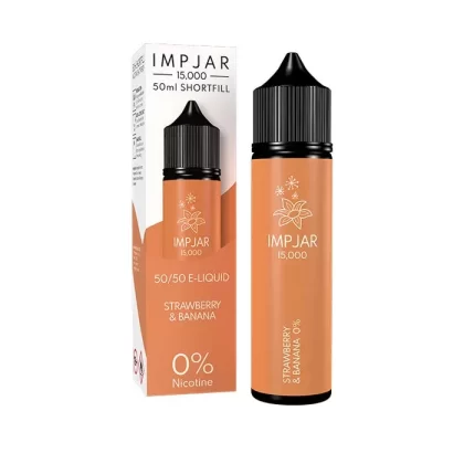 Strawberry & Banana 50ml Shortfill E-Liquid by Imp Jar