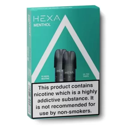 Menthol Pro/Mini Pods by Hexa - 10 mg/mL, 18 mg/mL