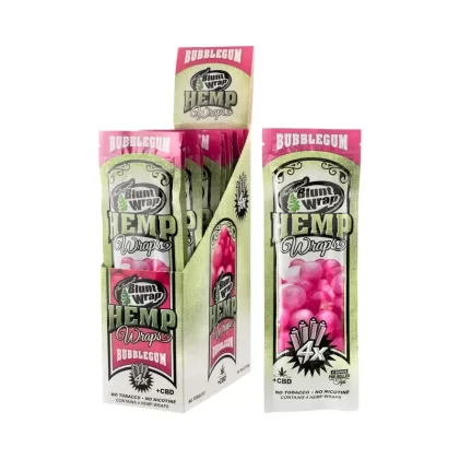 Original Blunt Wrap | Hemp Wrap | 105mm – Various Flavors – 15 Count - Flavor#Bubblegum>Chocolate>Grape>Natural>Strawberry>Watermelon (C90365)