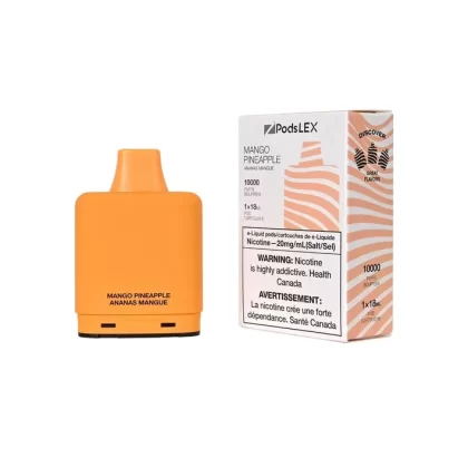 ZPODS LEX Pod System – 10K Puff Vape Pods – Mango Pineapple