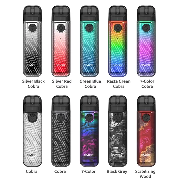 SMOK Novo 4 Mini Pod System Kit 900mah - 7-Color Cobra - Image 2