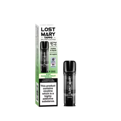 Lost Mary Tappo Kiwi Passion Fruit Guava Prefilled Pods 20mg – 2 Pack