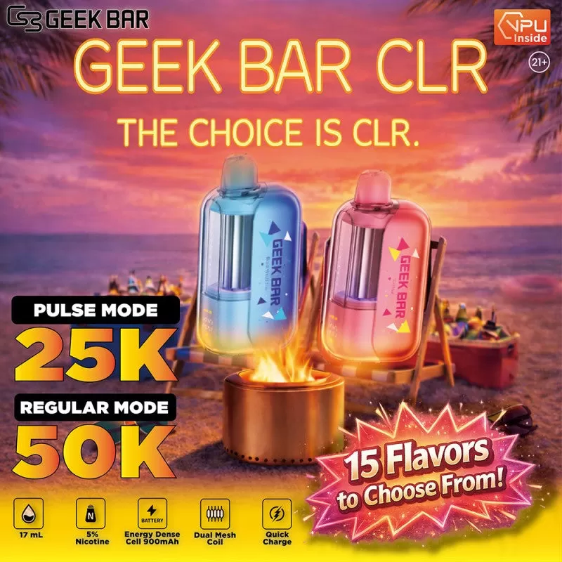 Geek Bar CLR 50K - Blue Razz Ice - Vapeciga - Image 2