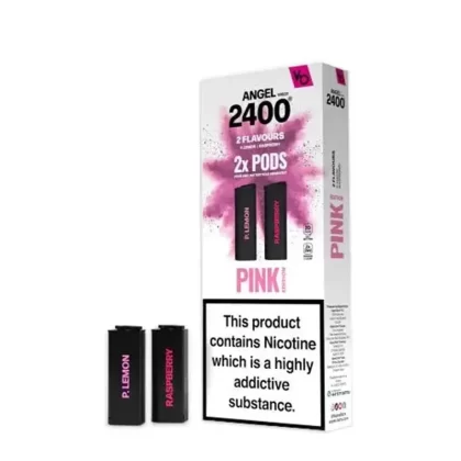 Vapes Bars Angel 2400 Pink Edition Prefilled Pods (2 Pack) - Strength#20mg