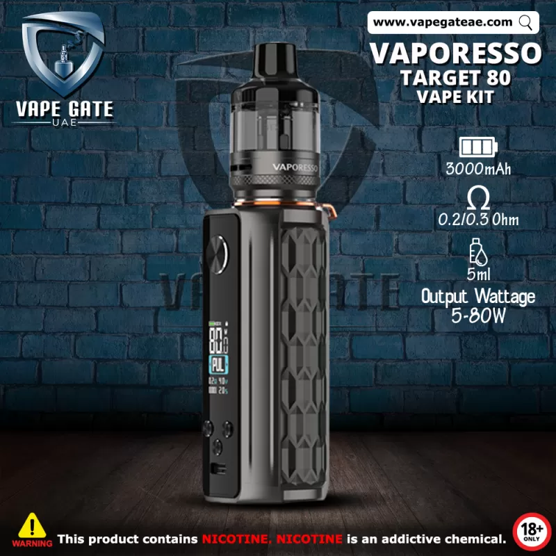 VAPORESSO TARGET 80 STARTER KIT - Black