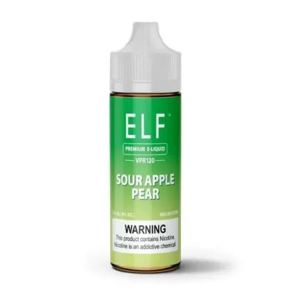 Sour Apple Pear E-Liquid by ELF VPR120 - Size#120ml~Nicotine#3MG>6MG