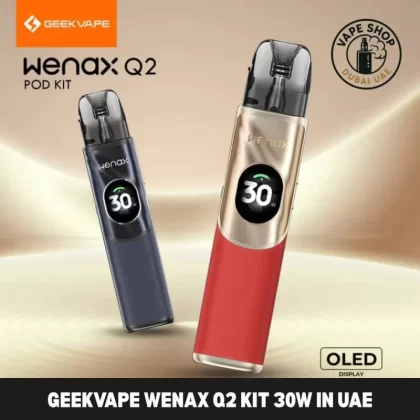 Geekvape Wenax Q2 Kit 30W In UAE - Fiber Black, Lilac Purple