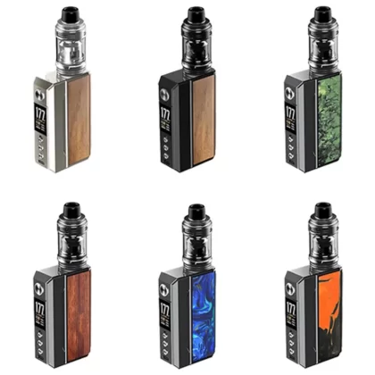 VOOPOO Drag 4 177W UForce-L Kit - Black Walnut, Gunmetal Forest Green